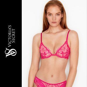 NWT LUXE LINGERIE Unlined Demi Bra 34C